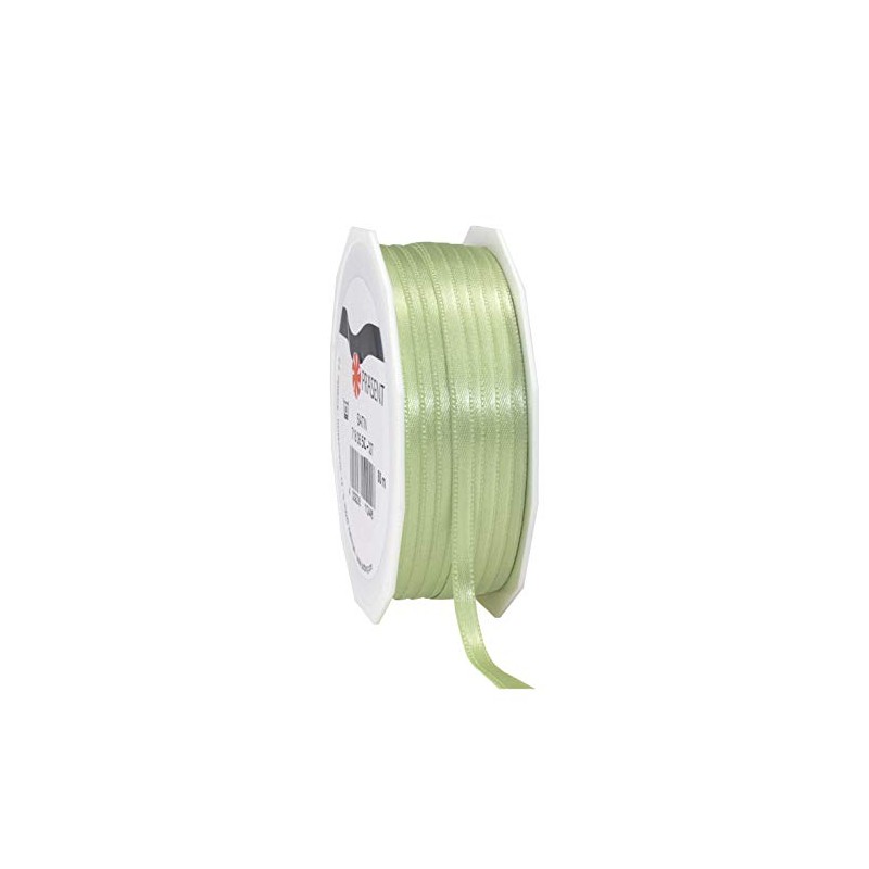 PRÄSENT C.E. Pattberg Satin pastellgrün, 50 m Satinband zum Einpacken