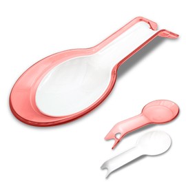 Spoon Rest for Kitchen, Spoon Holder for Kitchen, Home, Restaurant, Kitchenware, Double Spoon Rest, Spoon Rest (Red)