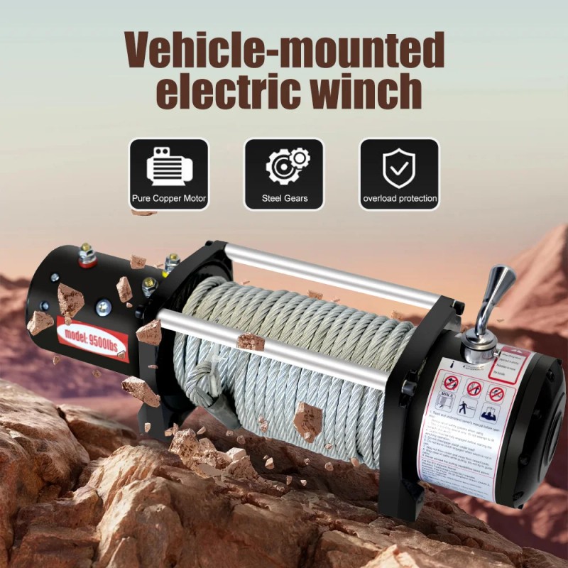 4000LB Electric Winch with Wireless Remote | Off-Road Recovery Winch