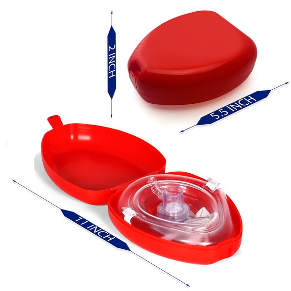 ASA TECHMED ASA TECHMED 5 Pack Medical CPR Rescue Mask,