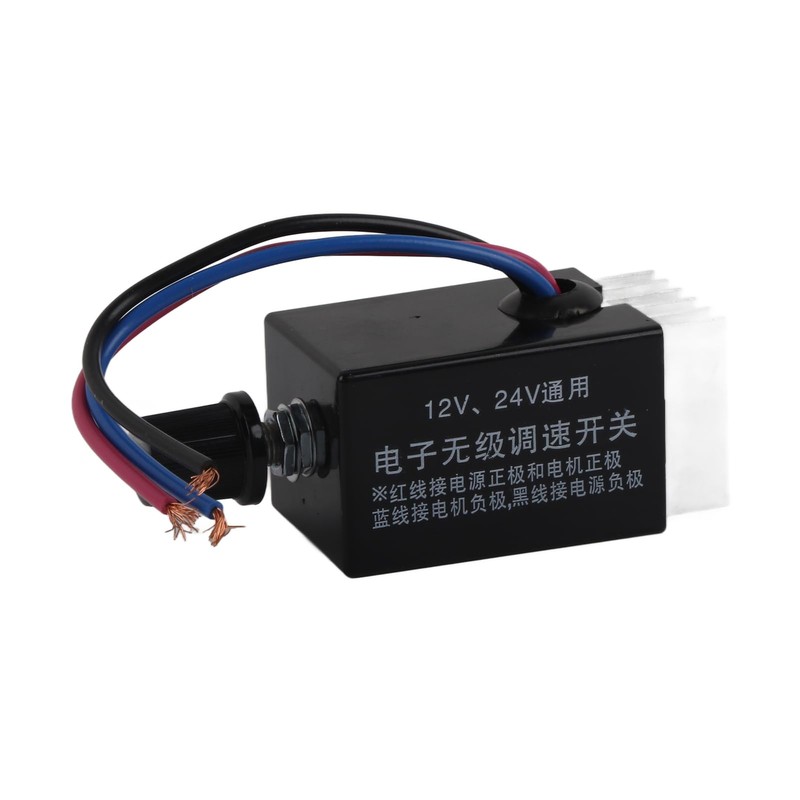 ASHATA DC Motor Speed Controller,Universal DC 12V/24V Motor Speed Controller