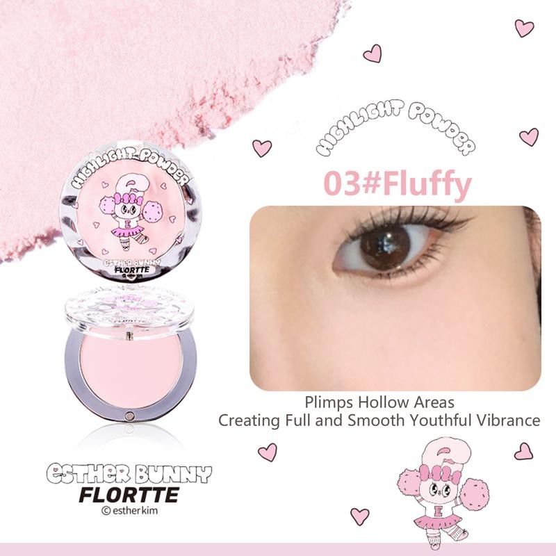 FLORTTE Radiant Skin Goals Esther Bunny Highlighter Single-Colour Glow Makeup