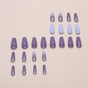 Cute Medium Coffin Press on Nails 24Pcs False Fake Nails