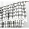 Householdfurnishing Embroidered Kitchen Window Pair Curtains Set Rod Pocket with