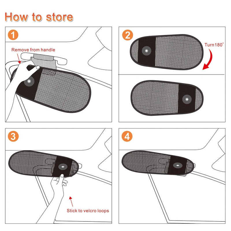 TFY Car Interior Roof Handle Sunshade Sun Protection Plus Glare