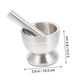 Mikinona Garlic Crusher Roller Presser Mincer for Fresh Dried Spices Non-Slip Base for Kitchen