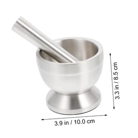 Mikinona Garlic Crusher Roller Presser Mincer for Fresh Dried Spices Non-Slip Base for Kitchen