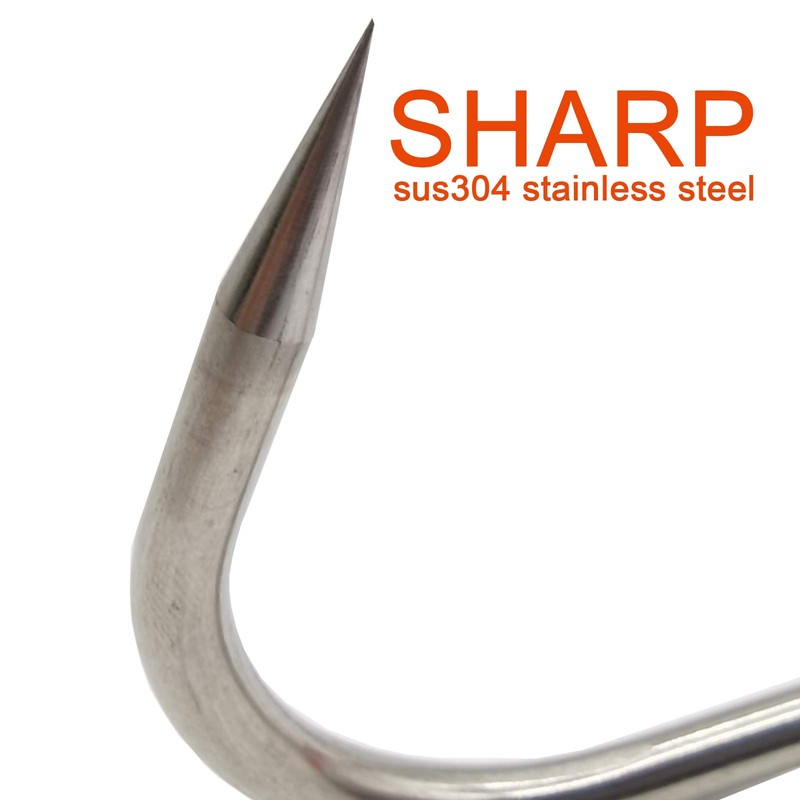 RONYOUNG 3PCS Meat Hooks for Butchering,T Shaped Boning Hooks with