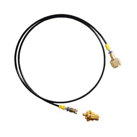 Terra CQC Quick Connect to External Co2 Tank Adapter Hose Kit W21.8-14 Or CGA320 with 8mm Quick Disconnect (CGA320)