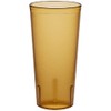 TrueCraftware- Set of 12 Pebbled Tumbler/Drinking Cups 24-Ounce Amber Color-