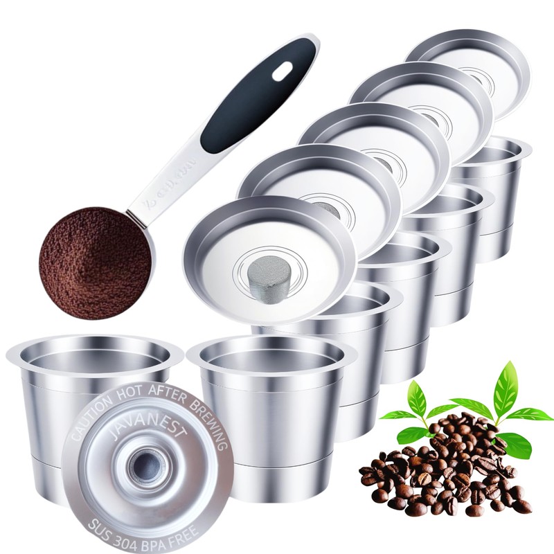 JavaNest 6 Pack Reusable K Cups for Keurig 1.0, Stainless