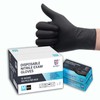 GP Craft Black Nitrile disposable gloves, 6mil, latex-free good elasticity,