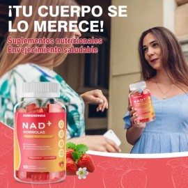 Nad Resveratrol Gomitas Nr Nicotinamida Ribosa Fresa                                                                                                  