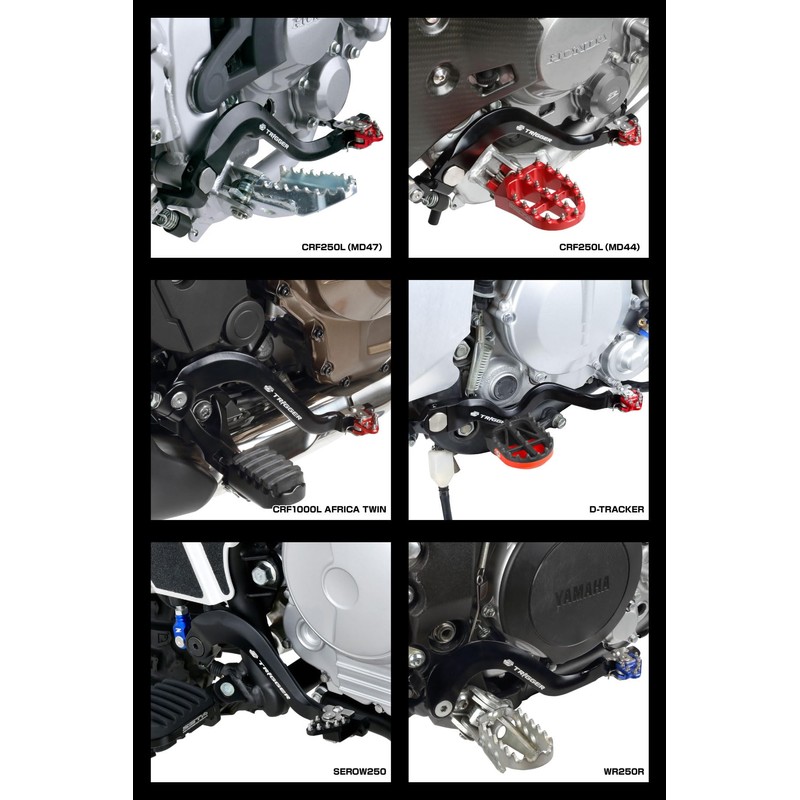 ZETA Racing F6893 CRF250L/M '12-20, CRF250RALLY '17-20 Trigger Brake Pedal,
