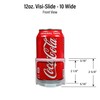 Display Technologies Visi-Slide Gravity Fed Organizer, low ring for 12-16oz