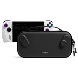 tomtoc Protective Case Compatible with ROG Ally Handheld, Hard Shell Portable Travel Carrying Bag for ROG Ally, Shockproof, Travel Friendly, Black