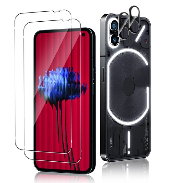 Funrae Tempered Glass Screen Protector for Nothing Phone 1 +