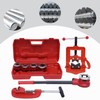 Handheld Pipe Threader Ratchet Type Kit with 5 Dies Set