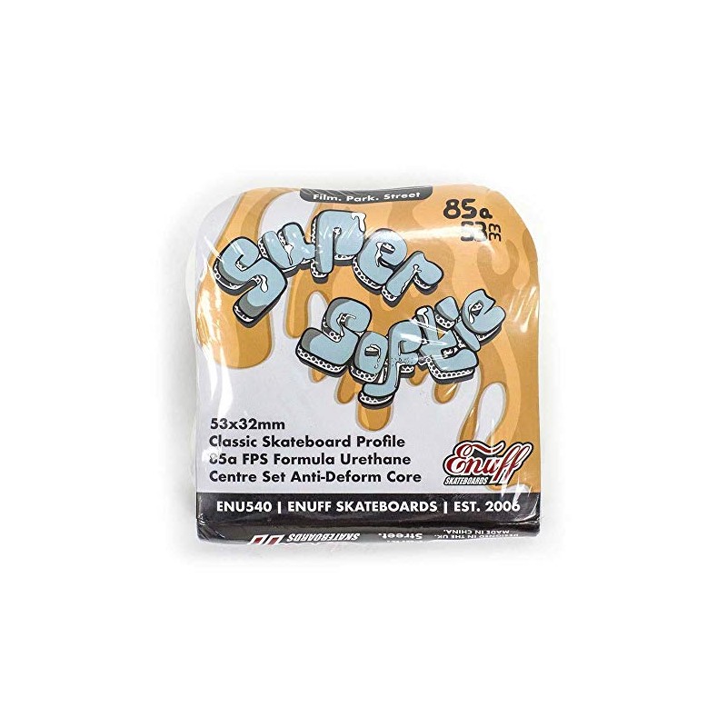 Enuff Skateboards Super Softie Wheels Wheels, Adults, Unisex, Black (Black),