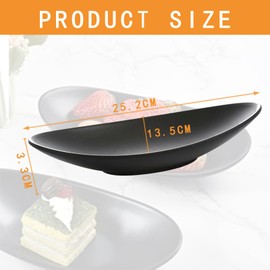 IUSOT Jewelry Tray Key Dish, Elegant Key Bowl, Black Oval Key Tray Organizer for Entryway, Dressing Table or Cosmetic, Suitable for Hallway, Decorative Ring Dish