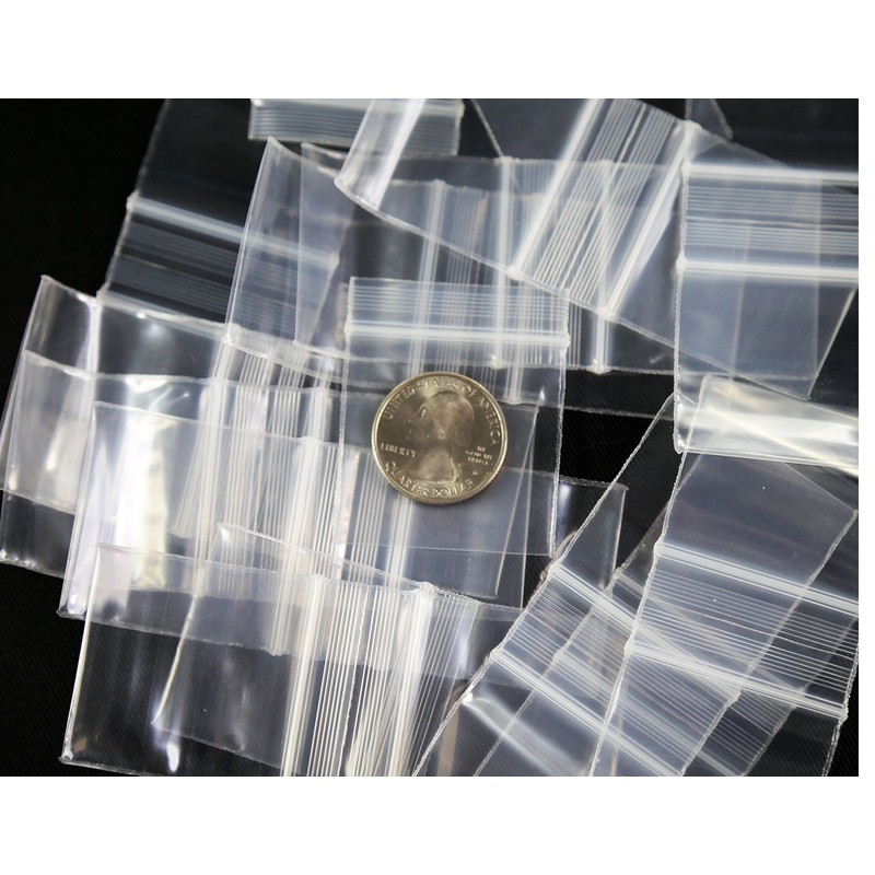 Plastic Resealable Bag 200ct CLEAR 2 Mil Mini Baggies 1515