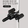 Portable Double Hotel Door Lock & Safety Latch for Entryways Entrance Silver