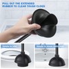 Toilet Plunger and Brush with Holder, Bowl Brush and Heavy