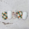 Cozy check bear - Petit Oval / 포근체크곰뚱 - 쁘띠오벌