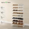 Nunsino Shoe Rack for Closet, Metal Shoe Organizer, 8 Tier