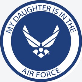 My Daughter is in The Air Force with Symbol Decal