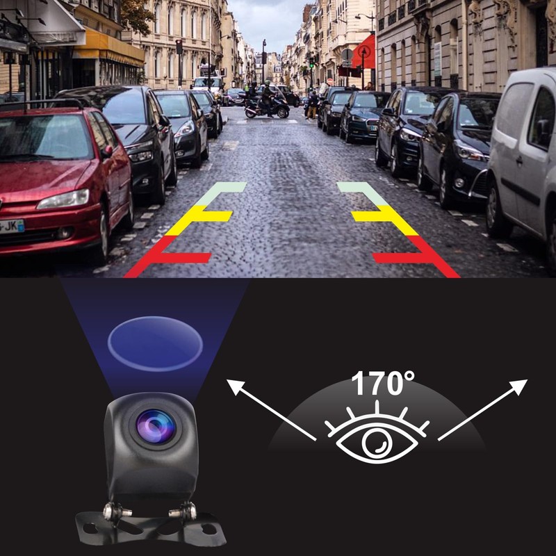 AHD Reversing Camera Compatible with YZKONG Radios, Night Vision Waterprof