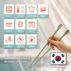 RECOHOME Premium Korean Silicone Cooking Chopsticks with Spoon Tip –