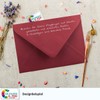 COLOURS-4-YOU Envelopes, DIN C6, Dark Red, 11.4 x 16.2 cm,