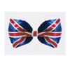 'Union Jack Bow Tie' Temporary Tattoo - Water Resistant, Skin-Safe,