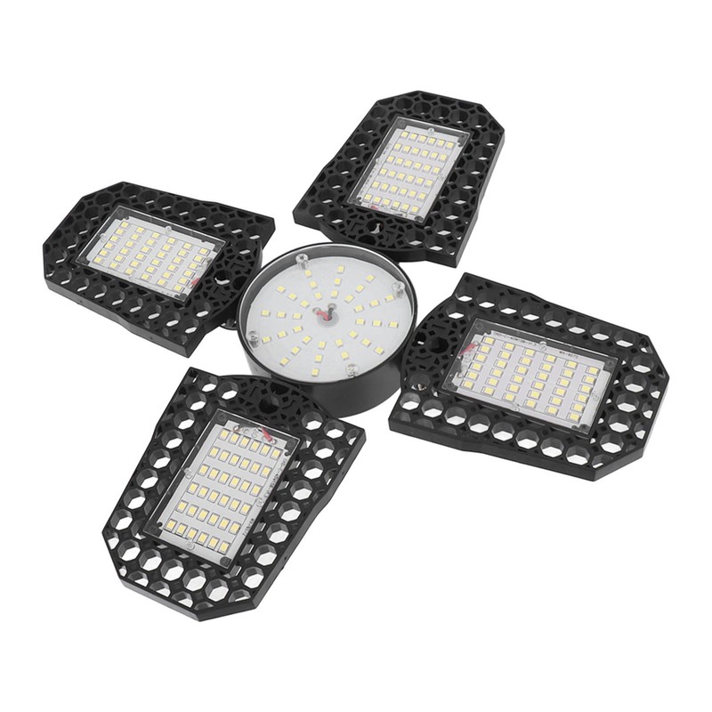 LED Garage Lights Foldable 4 Leaves 100W High Brightness Energy