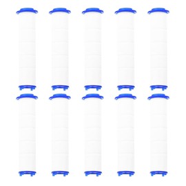 SQXBK 10PCS Shower Head Filter PP Cotton Filter Cartridge 83mm Special Dechlorination Water Purification Remove Impurities Filter Cartridge Water Quality Filters