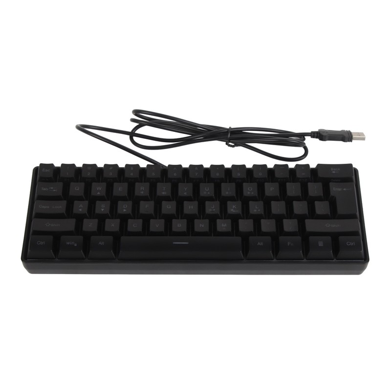 Mechanical Keyboard 61 Keys RGB Backlight Ultra Thin Portable Wired