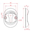 Ultion Sweet Escutcheon Keyhole Cover - Matching Door Furniture Available