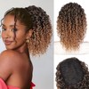 Stamped Glorious Afro Kinky Curly Ponytail Extension 14 Inch Drawstring