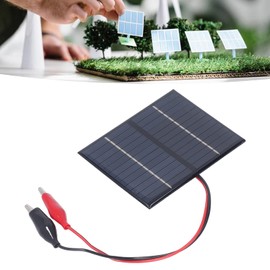 Portable Lightweight Solar Panel, Solar Cell Panel, 1.5W 12V Polysilicon High Efficiency Output Solar Panels, for Solar Crafts, Solar Toys, Solar Household Power Supplies