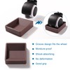 VooGenzek 5 Pieces 5.9 x 6.4 cm Rubber Furniture Castors