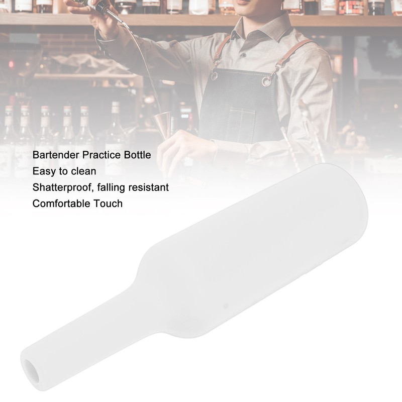 Bartender Practice Bottle Silicone Shatterproof Falling Resistant Soft Bartending Performance