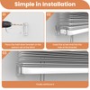 12 Pcs 2 Inch Hold Down Brackets, Clear Color Plastic