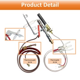 long term 14D0477 LPG8404 Vent Free Gas Log ODS Pilot Assembly LP Propane Gas Fireplace