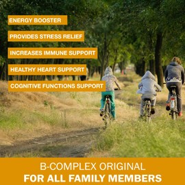 Land Art Vitamin B-Complex Original C Complete & Well-Balanced Natural Formula - for Kids and Adults - Great Tasting C Fast Absorption - 500ml - Vegan - Non-GMO - Gluten Free - No Sugar Added - Made in Canada