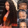SOSATISFY 13x6 Deep Wave Lace Front Wigs Human Hair 200