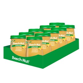 Beech-Nut Naturals Stage 2 Baby Food, Banana Orange & Pineapple, 4 oz Jar (10 Pack)