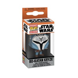 Funko POP Keychain: The Mandalorian S9 - Bo Katan Kryze, Multicolour, 4-inch, Pop! TV, Collectible, Toys