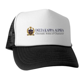CafePress Delta Kappa Alpha Crest W Logo Color Snapback Trucker Hat Black/White