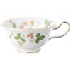 Wedgwood 1053287 Wild Strawberry Cup and Saucer (Peony) Wedding Gift